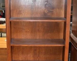 Five Shelf Wooden Bookcase