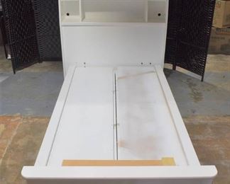 Stanley Furniture Twin Bookcase Headboard Bed with Storage Drawers and Cubby