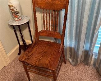 Wooden vintage look chair two available 