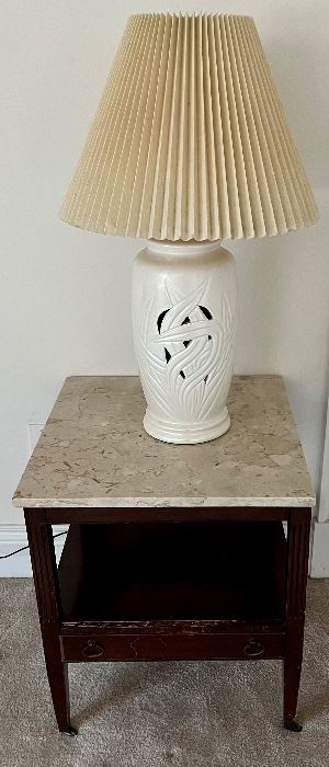 One of of a pair lamps and tables available