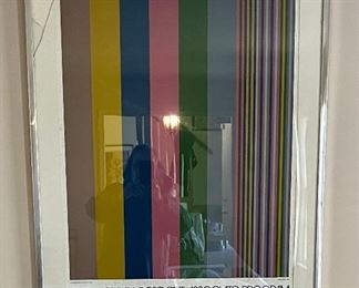 Signed Gene Davis poster