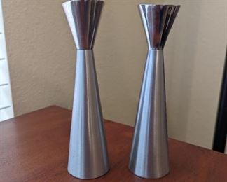 Pewter 6" Tapered Candle Holders