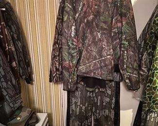 CAMO COVERALLS, HOODIE AND COAT