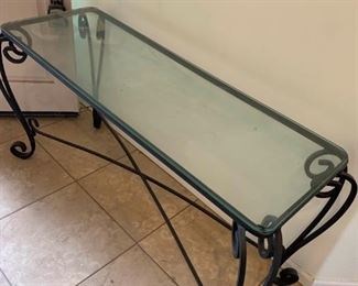 Elegant Glass Top Table