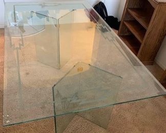 South West Style Glass Dining Table