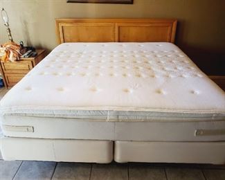 King bed. Sold with Mattress, box spring, frame and headboard 
