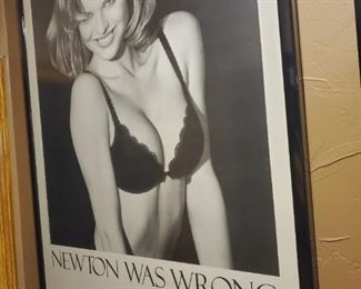 Framed Wonderbra poster