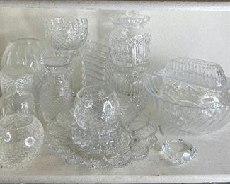  Cut Crystal, Pressed Glass
