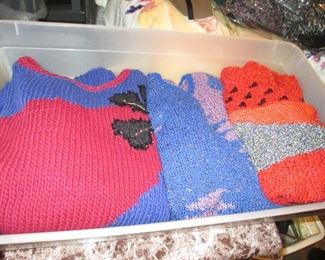 Tons of Handmade Sweaters