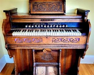 Antique Pump Organ, YOU PUMP it PLAYS!  #1