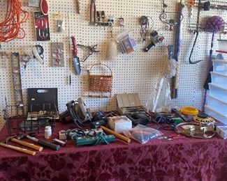 hammers, circular saw, Drexel, electric stapler, power strips, etc