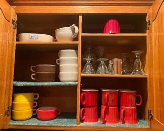 More dishes, coffee cups and ice cream dishes 