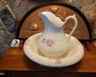 Pitcher and bowl $35