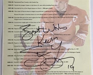 Steve Yzerman Signature