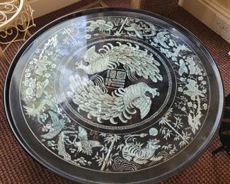 Mother Of Pearl Inlay Asian Table