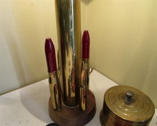 Trench art lamp