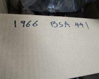 1966 BSA 441 Motorcycle in parts