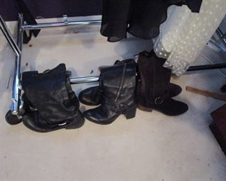 Lots of shoes and boots