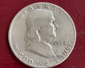 Silver Franklin Half Dollar