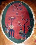 RARE OVAL HANDMADE CHINESE RUG