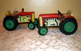 VINTAGE CZECH WIND-UP TRACTOR BY KDN