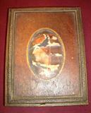 EARLY OPEN LID WOODEN JEWELRY BOX