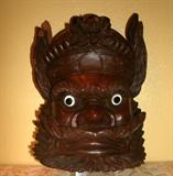 VINTAGE ROSEWOOD HANDCARVED WOODEN CHINESE MASK