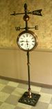OLD COPPER CLOCK/BAROMETER WEATHER VANE