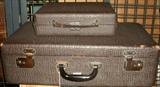 EARLY LEATHER TRAVEL CASES