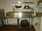 STAINLESS STEEL TABLE & SHELVING