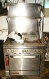LARGE STAINLESS STEEL SHELF TOP STOVE(NOT WORKING) GREAT FOR REPAIR OR PARTS, ALSO SCRAP!