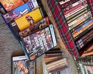 Video games, movies & cds