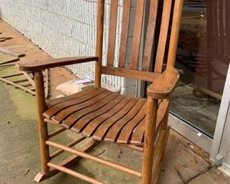 Classic Oak Rocking Chair