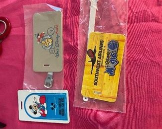 Vintage Disney luggage tags