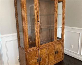 Huntley by Thomasville 2 Shelved Lighted China Cabinet (78"H x 15"D x 54"W")