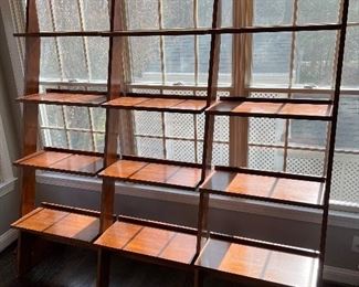 3 column / 4 tiered wooden shelving unit 