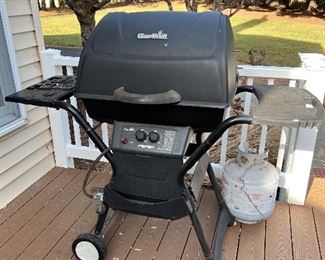 CharBroil propane grill with side burner