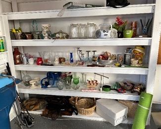 Collection glassware and ornamental items