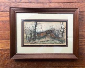  1974 Signed Numbered Lonnie Blackley Print 