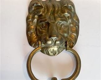  Brass Lion Door Knocker 