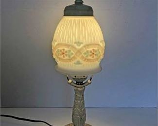 Vintage Milk Glass Lamp