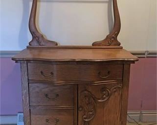Vintage Wash Stand Cabinet