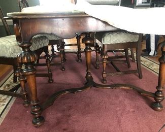 Victorian Era Jacobean - William Mary style Berkey & Gay Furniture Suite.  Grand Rapids Michigan made 1929-1948 in great condition with 4 pieces & set of chairs