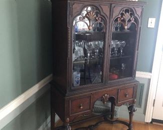 Berkey & Gay matching china cabinet - most of the crystal & dishes will also be available for purchase