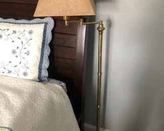 brass floor - reading lamp 