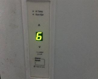 Frigidaire upright digital deep freezer  