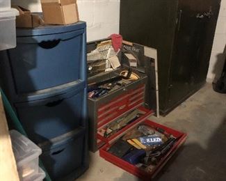 tools and tool storage bins 