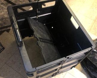 heavy duty collapsible bin style cart 