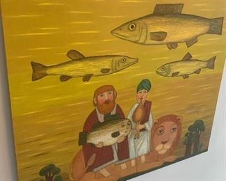 54x47 stunning , large erchov painting 