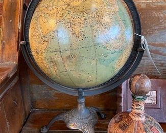 SOLD - Super Cool Vintage Hammonds Globe. 12" diameter.